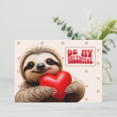 かわいいナマケモノ 「大好きだよ、とろ~くて」 バレンタイン シーズンカード (スタンド正面)