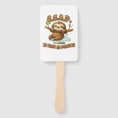 かわいいナマケモノ ASAP � 可能な限りゆっくり クラシックTシャツ ハンドファン (正面)