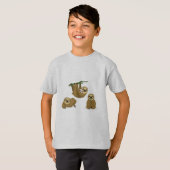 かわいいナマケモノ Tシャツ (正面フル)