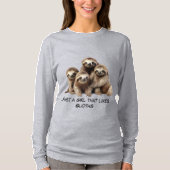 かわいいナマケモノTシャツ Tシャツ (正面)