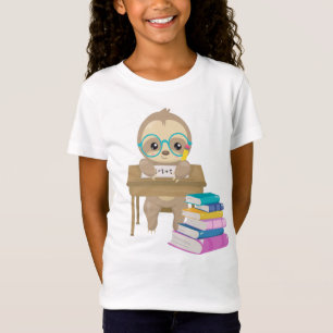 かわいいナマケ書スの数読学の本 Tシャツ