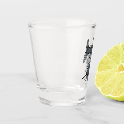 かわいいナマズの漫画イラストレーション ショットグラス (左)