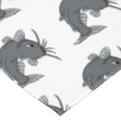 かわいいナマズの漫画イラストレーション テーブルクロス (アングル)