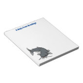 かわいいナマズの漫画イラストレーション ノートパッド (アングル)