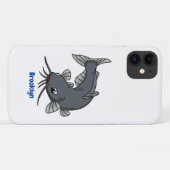 かわいいナマズの漫画イラストレーション Case-Mate iPhoneケース (裏面(横))