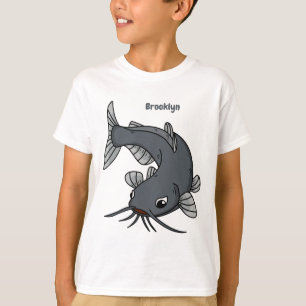 かわいいナマズの漫画イラストレーション Tシャツ
