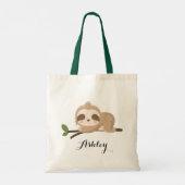 かわいいナマパーソナライズされたズ娘 トートバッグ (裏面)