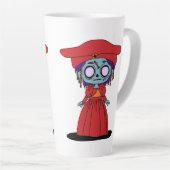 かわいいナミビアンゾンビ カフェラテマグ (右アングル)