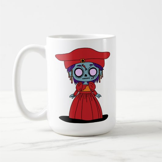 かわいいナミビアンゾンビ コーヒーマグカップ (左)