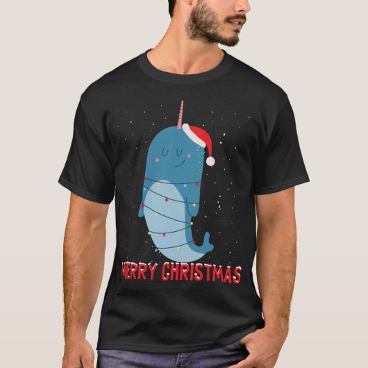 かわいいナラルのクリスマスツリーライト Tシャツ (正面)