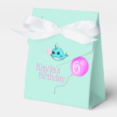 かわいいナラル風船の誕生日パーティパーソナライズされたー フェイバーボックス (正面サイド)