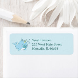 かわいいナルファールベイビーシャワーかわいいブルーボーイ ラベル