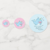 かわいいナルファールベビーシャワーかわいいピンクガール コンフェッティ (正面)