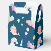 かわいいナルホールフィッシュユニコーンレインボーシー誕生日 フェイバーボックス (オープン)