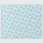 かわいいナローベイビーシャワーかわいい ラッピングペーパー (フラット)