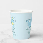 かわいいナローベイビーシャワーかわいい 紙コップ (左)