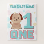 かわいいナンバーワンドッグパズル |パーソナライズされた | ジグソーパズル (縦)