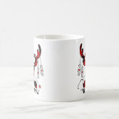 かわいいナースおもしろいクリスマスギフトコーヒーマグ コーヒーマグカップ (中央)