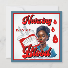かわいいナースのピンナップ　私の血にはそれが流れている シーズンカード