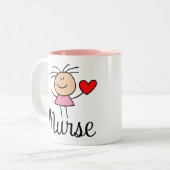 かわいいナースのマグ ツートーンマグカップ (正面左)