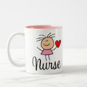 かわいいナースのマグ ツートーンマグカップ (左)