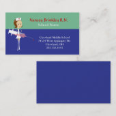 かわいいナースの名刺 名刺 (正面/裏面)