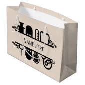 かわいいナースの追加名 ラージペーパーバッグ (裏面アングル)