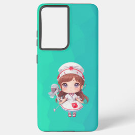 かわいいナースの電話ケース SAMSUNG GALAXY S21 ULTRAケース