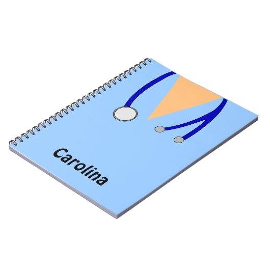 かわいいナースはお洒落なパーソナライズごしごし洗います ノートブック (左側)