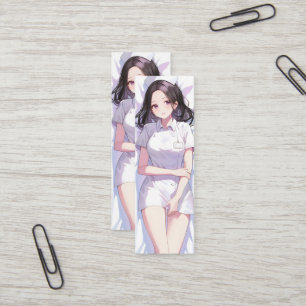 かわいいナースアニメ スキニー名刺