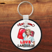 かわいいナースピンナップ_ラブランゲージ キーホルダー (裏面)