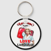 かわいいナースピンナップ_ラブランゲージ キーホルダー (裏面)