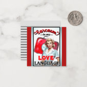 かわいいナースピンナップ_ラブランゲージ ノートカード (正面/裏面インサイチュ)