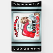 かわいいナースピンナップ_ラブランゲージ 横断幕 (縦)