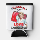 かわいいナースピンナップ_ラブランゲージ 缶クーラー (正面)