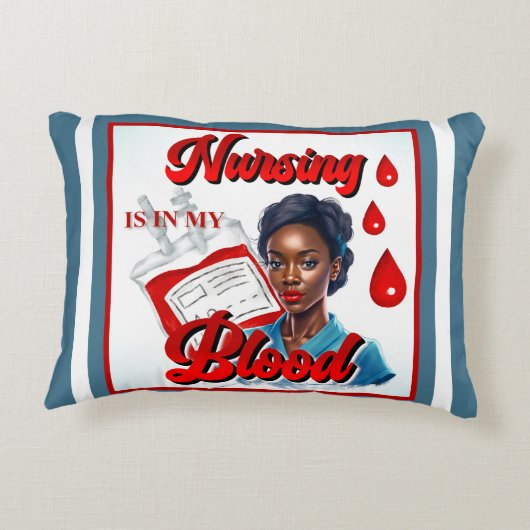 かわいいナースピンナップ_血の中だ アクセントクッション (裏面)