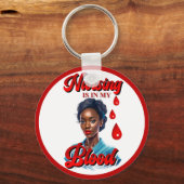 かわいいナースピンナップ_血の中だ キーホルダー (裏面)