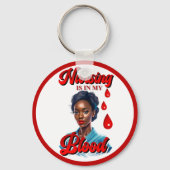 かわいいナースピンナップ_血の中だ キーホルダー (裏面)