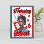 かわいいナースピンナップ_血の中だ サンキューカード (スタンド正面)