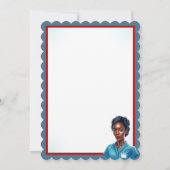 かわいいナースピンナップ_血の中だ サンキューカード (裏面)