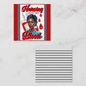 かわいいナースピンナップ_血の中だ ノートカード (正面/裏面)