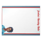 かわいいナースピンナップ_血の中だ ノートパッド (正面)