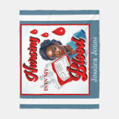 かわいいナースピンナップ_血の中だ フリースブランケット (正面)