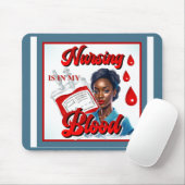 かわいいナースピンナップ_血の中だ マウスパッド (マウス)