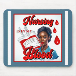 かわいいナースピンナップ_血の中だ マウスパッド