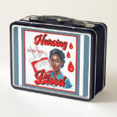 かわいいナースピンナップ_血の中だ メタルランチボックス (裏面)