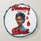 かわいいナースピンナップ_血の中だ ラウンドクッション (裏面)