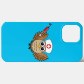 かわいいナースフクロウとシリンジ漫画 Case-Mate iPhoneケース (裏面 (横))