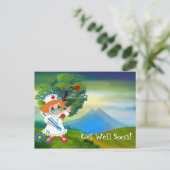 かわいいナースランドスケープ子供たちもうすぐ元気になるポストカード ポストカード (スタンド正面)