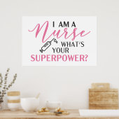 かわいいナースワードアートデコールポスター ポスター (キッチン)